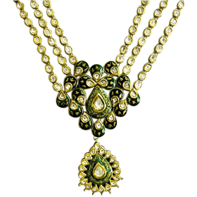 A picture of an antique necklace