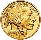 An American buffalo gold coin