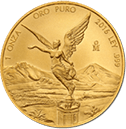 A Mexican Libertads gold coin