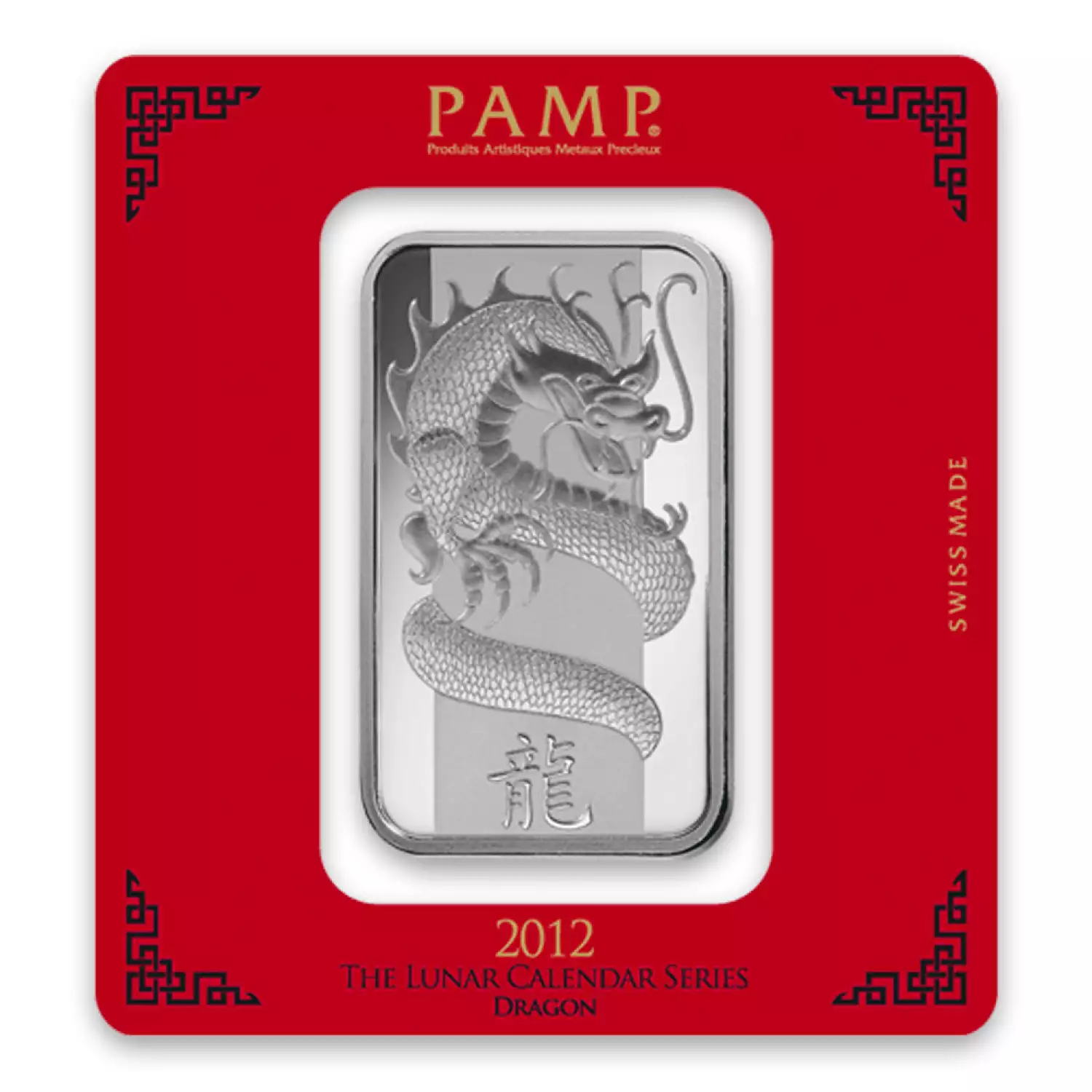 100g PAMP Silver Bar - Lunar Dragon (3)
