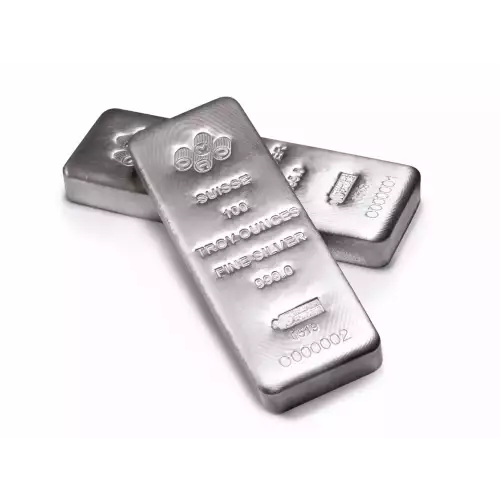 100oz PAMP Cast Silver Bar (2)