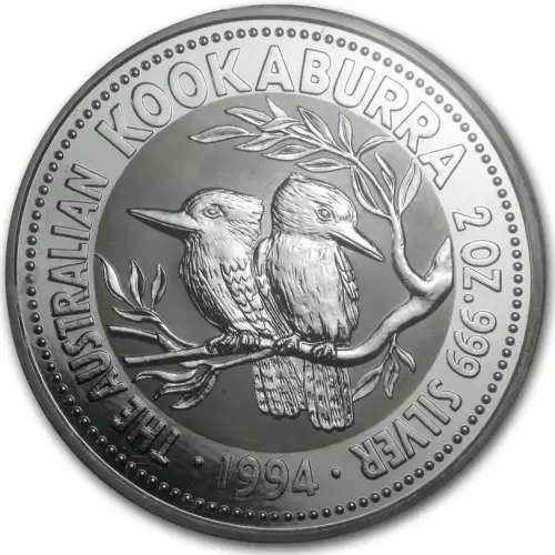 1994 2oz Australian Perth Mint Silver Kookaburra (2)