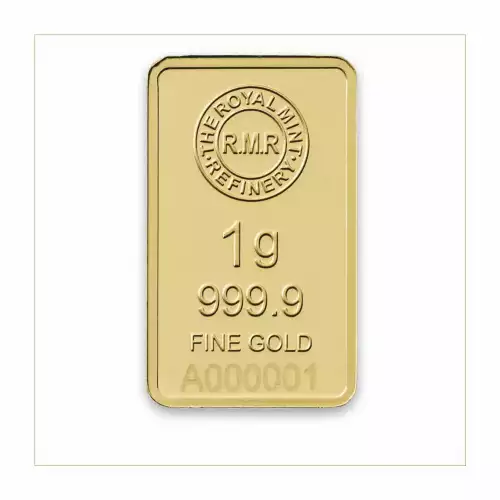 1g Royal Mint Refinery Minted Gold Bar (3)