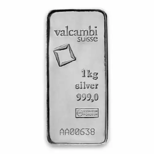 1kg Valcambi Cast Silver Bar