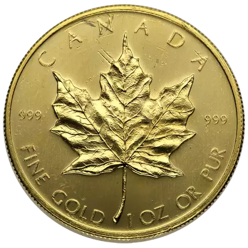 1oz Canadian Gold Maple Leaf - Scruffy
