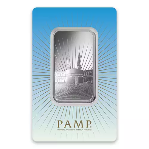 1oz PAMP Silver Bar - Ka `Bah. Mecca (3)