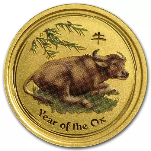 2009 1/10oz Australian Perth Mint Gold Lunar II: Year of the Ox (2)