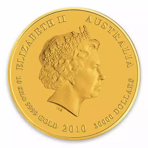 2010 10kg Australian Perth Mint Gold Lunar II: Year of the Tiger (2)