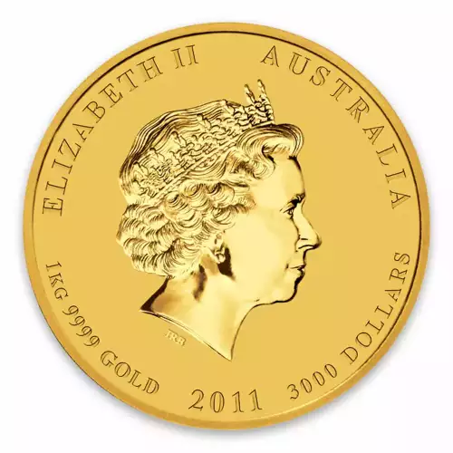 2011 1kg Australian Perth Mint Gold Lunar II: Year of the Rabbit (2)