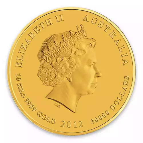 2012 10kg Australian Perth Mint Gold Lunar II: Year of the Dragon (2)