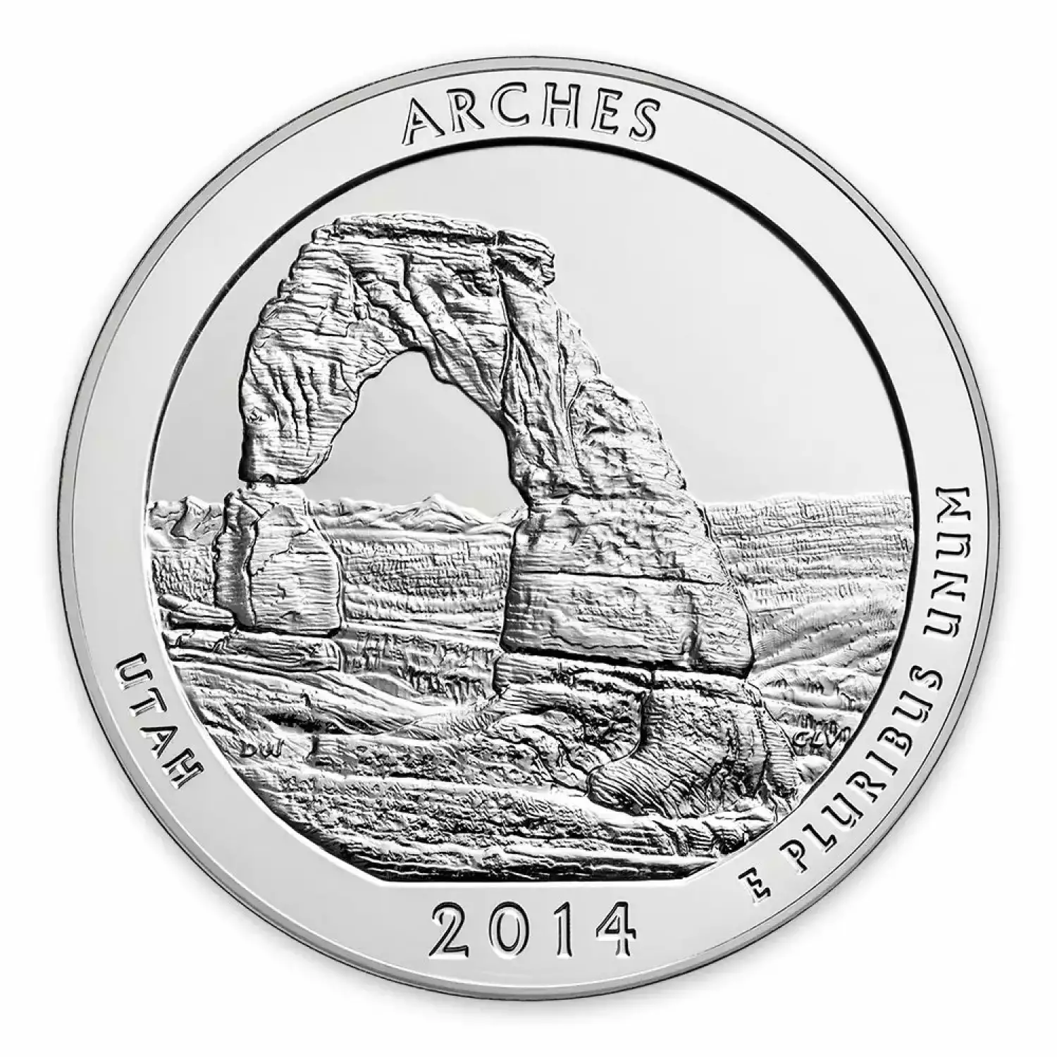 2014 5 oz Silver America the Beautiful Arches National Park (2)