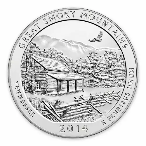 2014 5 oz Silver America the Beautiful Great Smoky Mountains National Park (2)