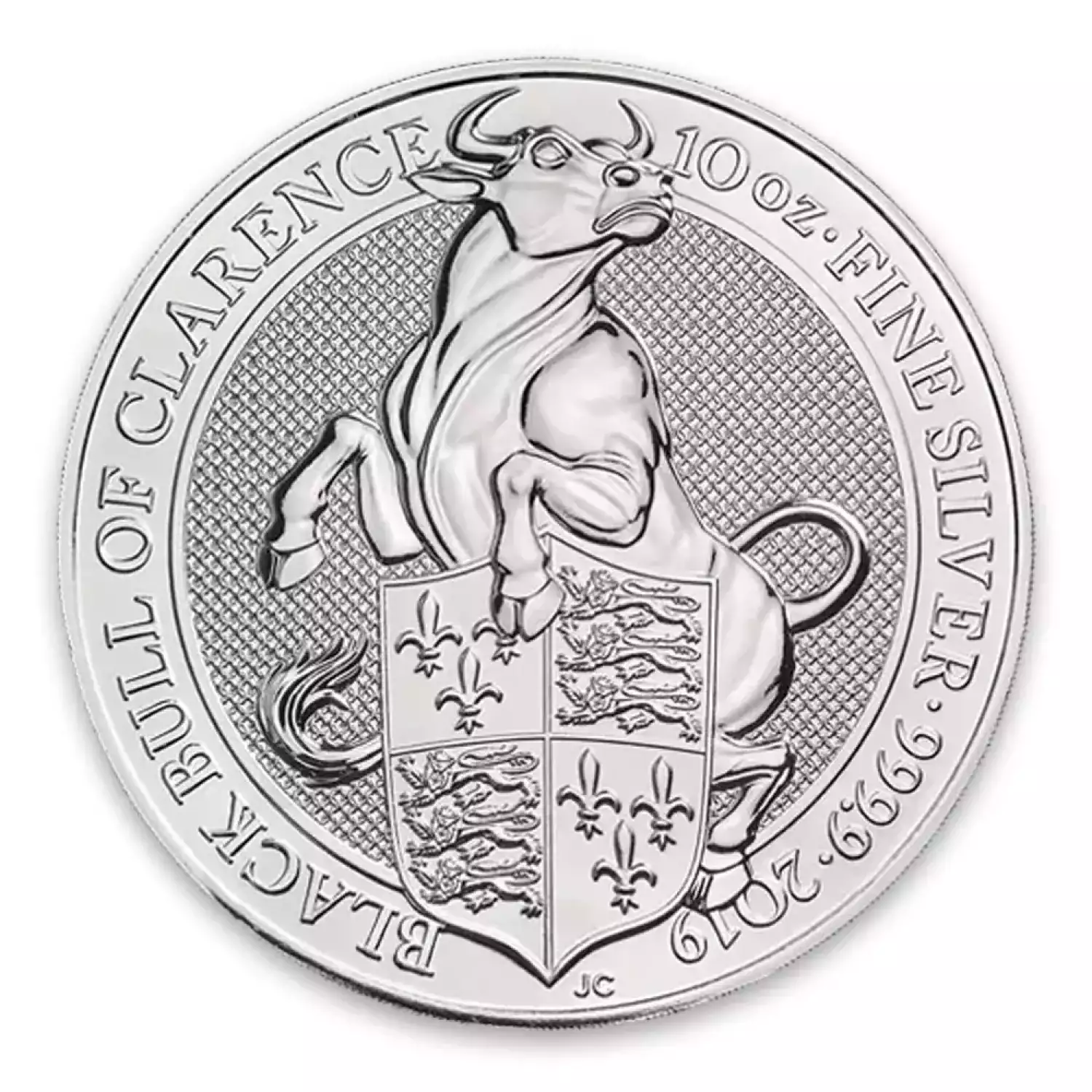 2019 10oz Britain Silver Queen's Beast : The Black Bull of Clarence (2)