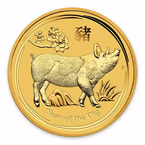 2019 1/10oz  Australian Perth Mint Gold Lunar Year of the Pig (2)