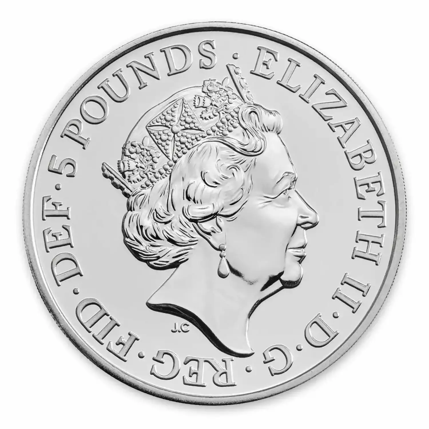 2019 2oz Silver Britain Queen's Beast: The Falcon of the Plantagenets (3)
