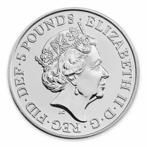 2019 2oz Silver Britain Queen's Beast: The Falcon of the Plantagenets (3)