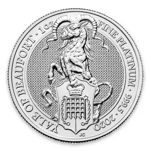 2020 Britain 1 oz Platinum Queen's Beasts The Yale of Beaufort (2)