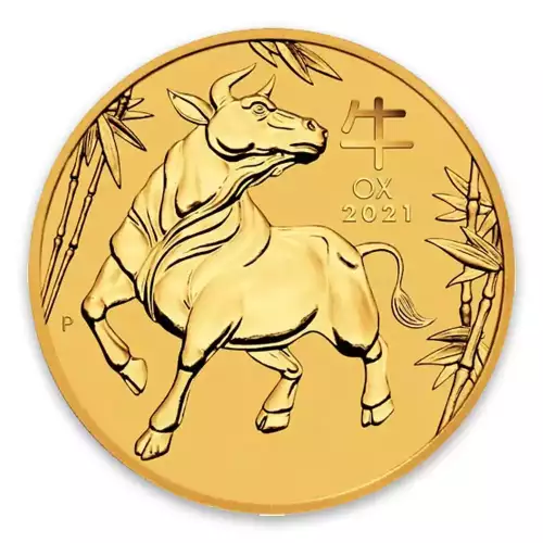 2021 1/4oz Australian Gold Lunar: Year of the Ox (2)