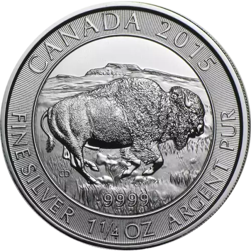 Any Year 1.25oz Canadian Silver Bison (2)