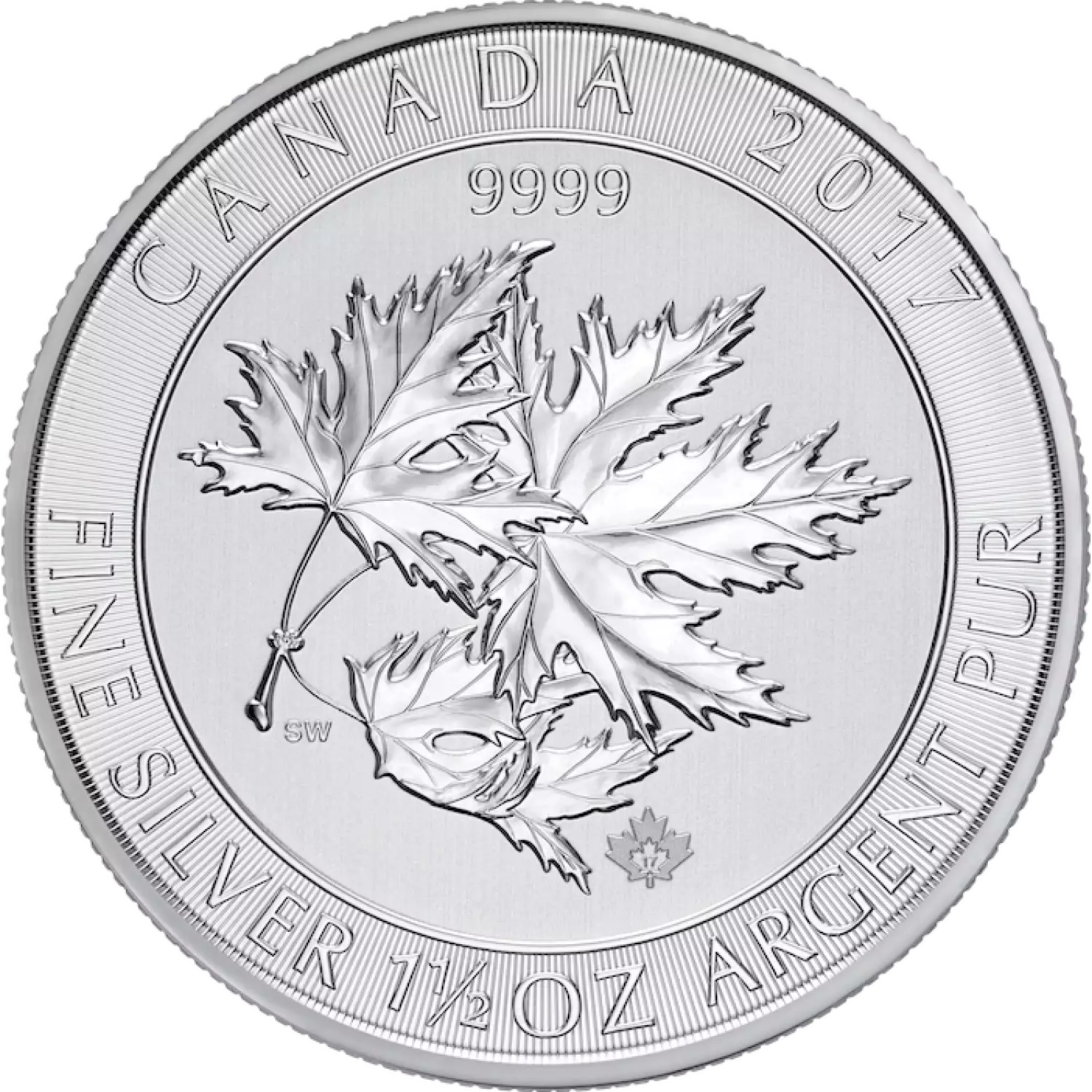 Any Year 1.5oz Canadian Silver Maple Leaves (2)