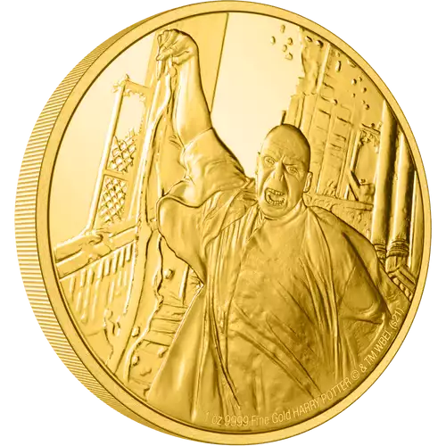 HARRY POTTER- 1oz Classic Lord Voldemort Gold Coin (2)