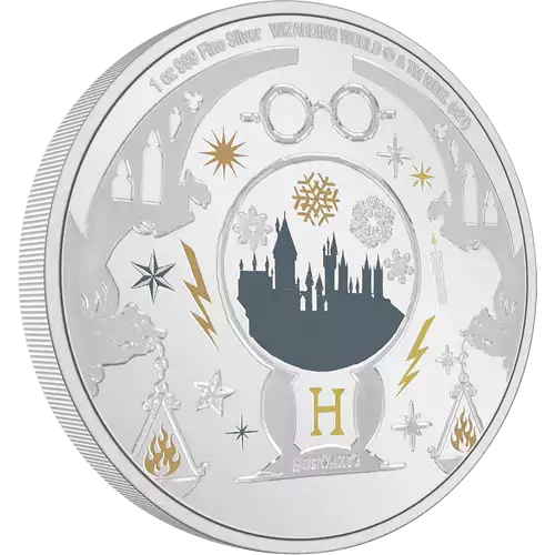 HARRY POTTER- 2021 1oz Seasons greetings Silver Coin (2)