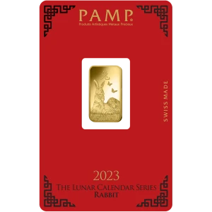 2023 5g PAMP Gold Year Of The Rabbit bar (2)