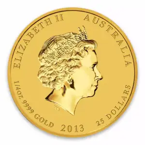 2013 1/4oz Australian Perth Mint Gold Lunar II: Year of the Snake (2)